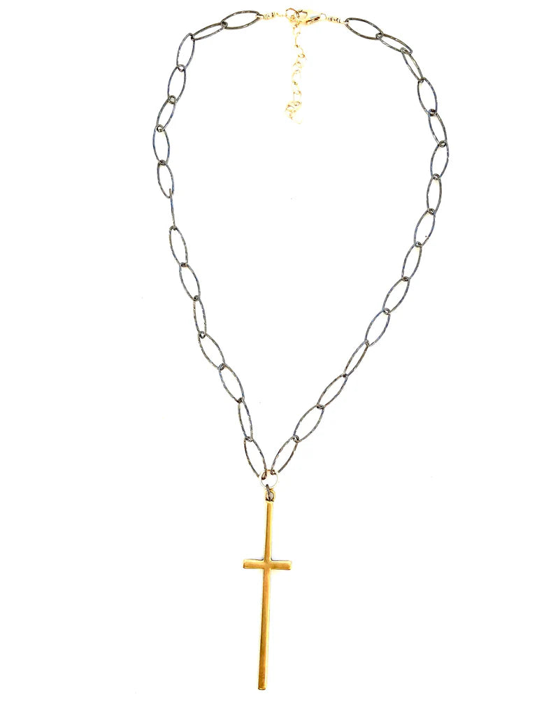Rosary Cross Necklace