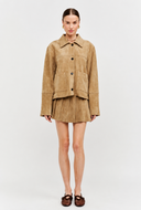 Junie Jacket - Vegan Suede Boxy Jacket
