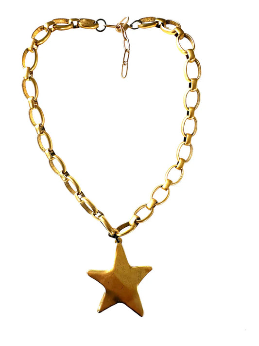 Chunky Star Drop Necklace