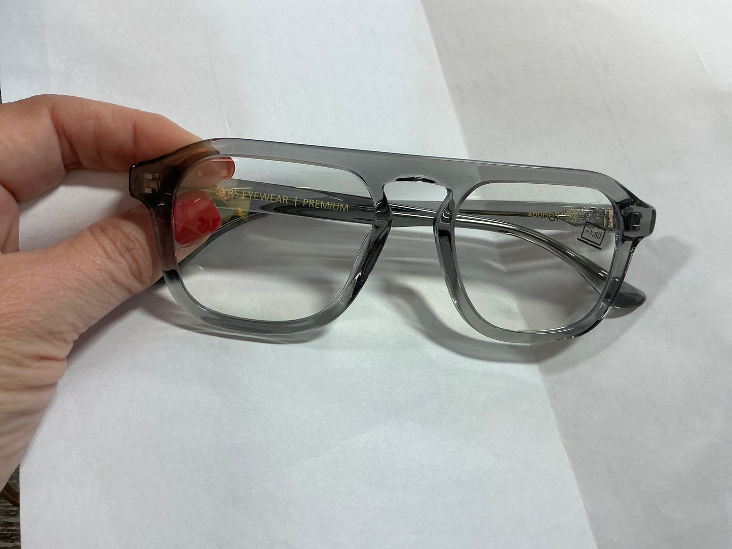 Addison blue light crystal gray +1.5