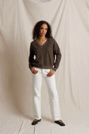 Ziggy V-neck dark olive