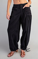 Washed Tie Cuff Pants