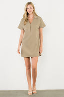 Short sleeve v-neck dress