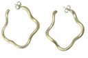 Wiggle Wiggle Hoops Brushed Gold