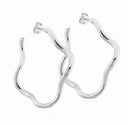 Wiggle Wiggle Hoops Shiny Silver