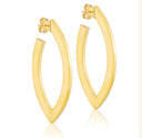 Alba Hoops Brushed Gold