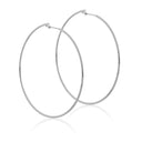 Lisa Eternity Hoops Shiny Silver