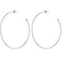 Niky Hoops Brushed Silver