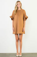 Short Sleeve Suede Romper