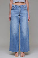 32” Inseam Mid Rise Seamed Nori Extra Wide Leg