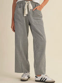 Black and White Stripe Pant