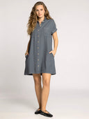 June Dress in Charcoal
