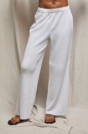 Perfect White Tee Waffle Drawcord Pant
