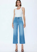 Pistola Lana Crop High Rise Ultra Wide Leg in Wild Heart
