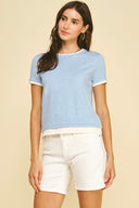 Pinch Double Layered Knit Top