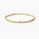 Erin Gray Classic Oval All Gold Bracelet 7inch