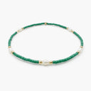 Erin Gray Game Day Pearl Green and Gold Filled Bracelet