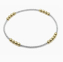 Erin Gray The Hamptons Mix 2x4 Sterling Silver and 14k Gold Filled Bracelet 6.5inch