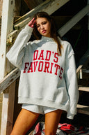 Reversible Boat Neck Mom’s/Dad’s Favorite Sweatshirt