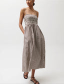 Pistola Bianca Shirred Bodice Dress