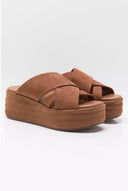Free People Wanderbay Flatform in Latte