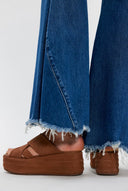 Free People Wanderbay Flatform in Latte