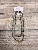 Farrah B Indigo Stone Blue Beaded Wrap Necklace