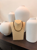 Farrah B Brown and Gold Beaded Necklace