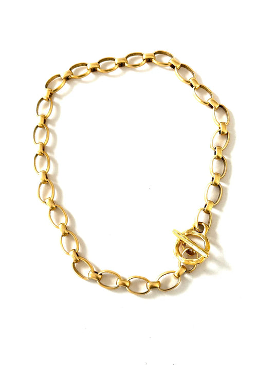 Chunky Link Toggle Necklace