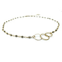 3 Hoops Pyrite Necklace
