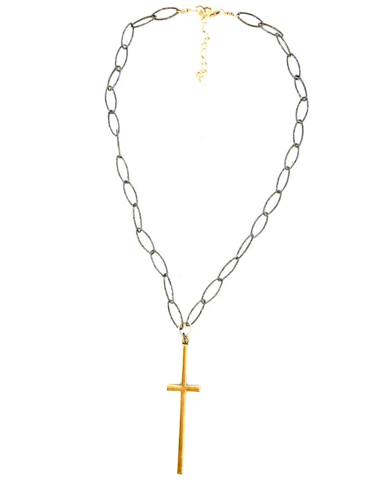 Rosary Cross Necklace