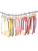Leather hoop Earrings