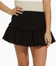 Black Ruffle Skirt